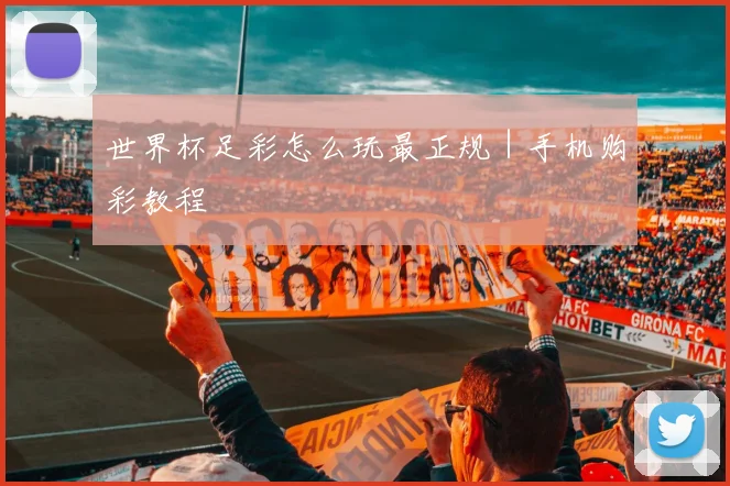世界杯足彩怎么玩最正规｜手机购彩教程